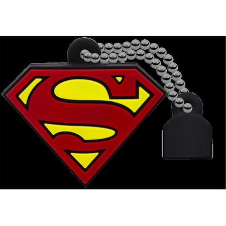 Emtec DC Comics USB 2.0 Collectors 32GB Superman Crest Flash Drive ECMMD32GDCC01